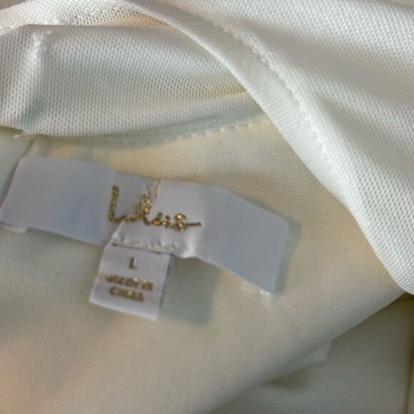 Lulus Blessed Romance White Sleeveless Button Back Mermaid Maxi Dress Large - Picture 5 of 14